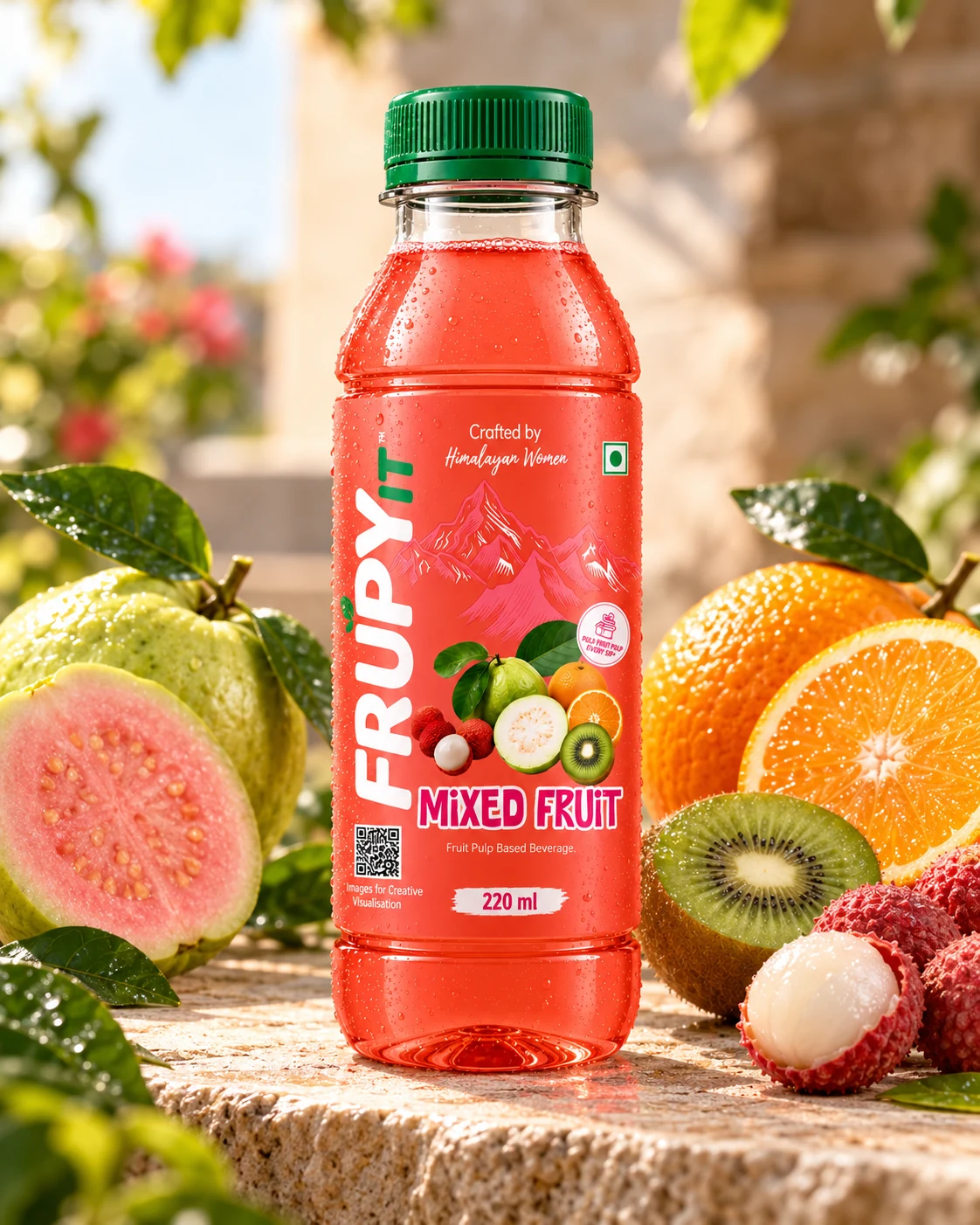 FrupyIT Mixed Fruit — bottle and ingredients